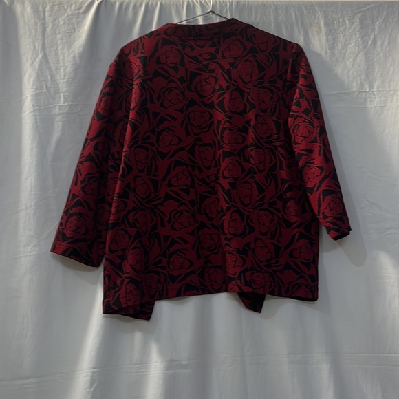 Stylish And Fancy Black and Red Partywear Coat - Picture 3 of 3
